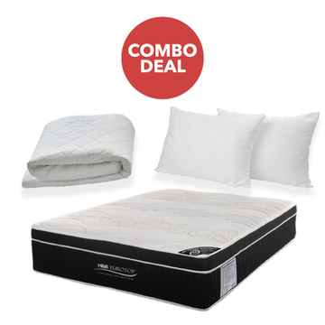 King Europtop Mattress + Mattress Protector + Pillows COMBO DEAL Home & Beyond